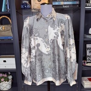 NWT Ann Taylor Paisley Print Blouse – Size M